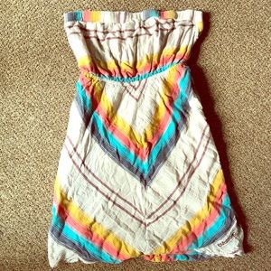 Billabong strapless chevron dress (Small)